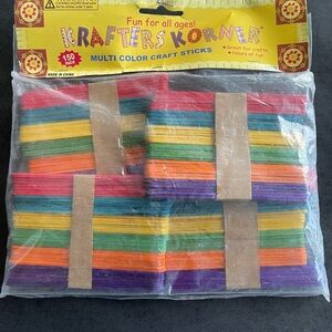 Krafters Korner Multi-Color Craft Sticks